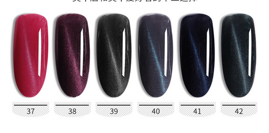 Set de Adhesivo Gel Cat's Eye para Uñas de Fotocurado - Colores Trendy Profesionales - Image 10