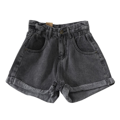 Pantalones Vaqueros Cortos Cintura Alta Pierna Ancha Suelta - Image 8