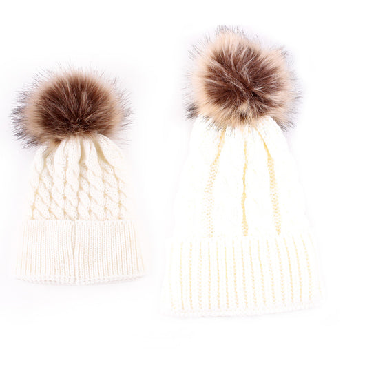 Gorro de Lana Cálido para Toda la Familia - Diseño Tejido Madre e Hijo - Image 13