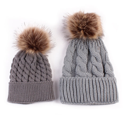 Gorro de Lana Cálido para Toda la Familia - Diseño Tejido Madre e Hijo - Image 7