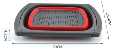 Colador Plegable de Silicona con Asas para Cocina - Filtro Retráctil Multifunción - Image 9