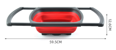 Colador Plegable de Silicona con Asas para Cocina - Filtro Retráctil Multifunción - Image 10