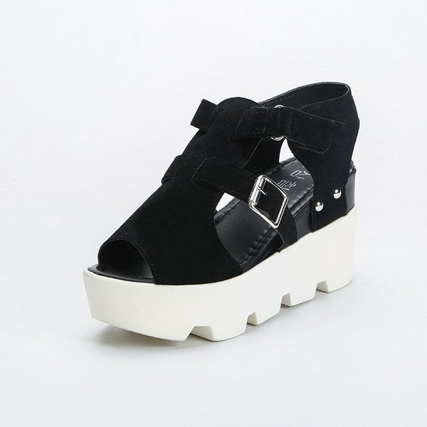 Sandalias de Verano con Cierre Velcro y Diseño Tipo Pez
