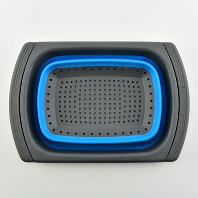 Colador Plegable de Silicona con Asas para Cocina - Filtro Retráctil Multifunción