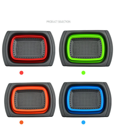 Colador Plegable de Silicona con Asas para Cocina - Filtro Retráctil Multifunción - Image 6