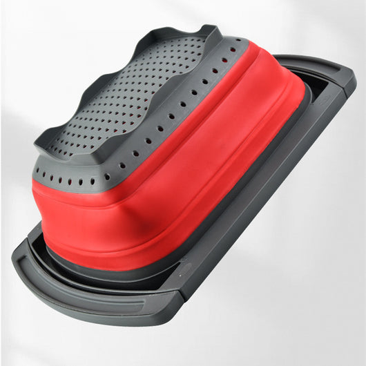 Colador Plegable de Silicona con Asas para Cocina - Filtro Retráctil Multifunción - Image 8