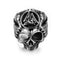 Anillo Viking Odín con Cuervos Acero Inoxidable - Valknut y Calavera Nórdica