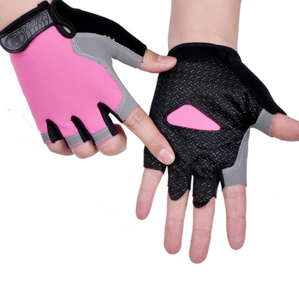 Guantes de Ciclismo Antideslizantes Antisudor Dedos Cortos Hombre Mujer