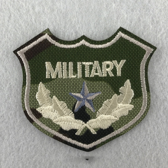 Flower Embroidered Patches with Camouflage Design for Clothing