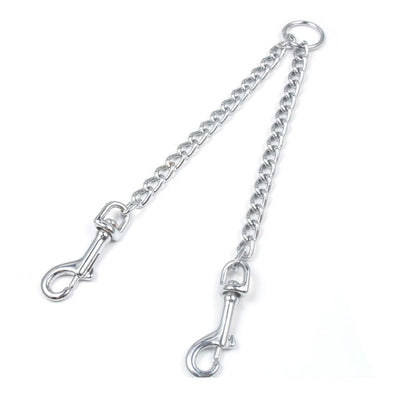 Collar Doble para Perro con Cadena de Aleación Cromada - Correa de Tracción Dual - Image 7