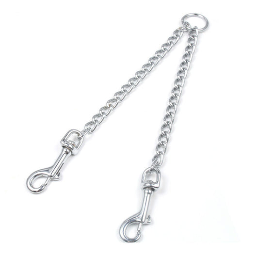 Collar Doble para Perro con Cadena de Aleación Cromada - Correa de Tracción Dual - Image 7
