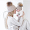 Gorro de Lana Cálido para Toda la Familia - Diseño Tejido Madre e Hijo