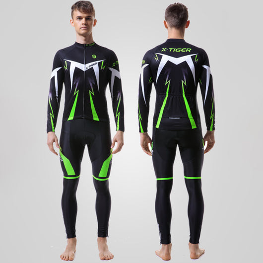Conjunto de Jersey de Ciclismo Manga Larga Secado Rápido para Ruta y Montaña - Image 7