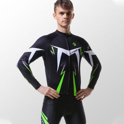 Conjunto de Jersey de Ciclismo Manga Larga Secado Rápido para Ruta y Montaña - Image 4