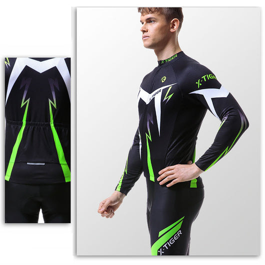 Conjunto de Jersey de Ciclismo Manga Larga Secado Rápido para Ruta y Montaña - Image 5