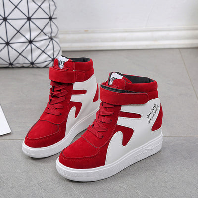 Zapatillas Deportivas Altas con Plataforma Invisible - Estilo Coreano para Mujer - Image 11