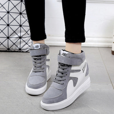 Zapatillas Deportivas Altas con Plataforma Invisible - Estilo Coreano para Mujer - Image 14