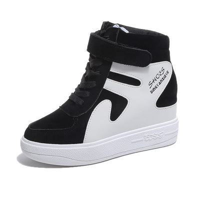 Zapatillas Deportivas Altas con Plataforma Invisible - Estilo Coreano para Mujer - Image 17