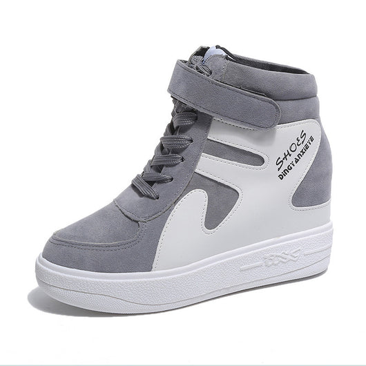 Zapatillas Deportivas Altas con Plataforma Invisible - Estilo Coreano para Mujer - Image 5