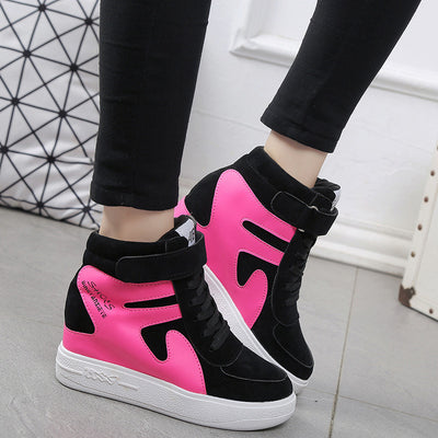 Zapatillas Deportivas Altas con Plataforma Invisible - Estilo Coreano para Mujer - Image 3