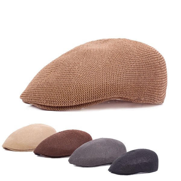Gorra Estival Malla Unisex - Boina Británica Casual con Protección Solar