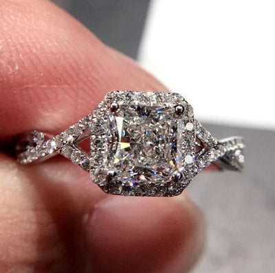 Anillo Corazón de Diamante Simulado para Mujer - Image 11