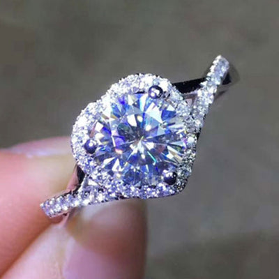 Anillo Corazón de Diamante Simulado para Mujer - Image 13