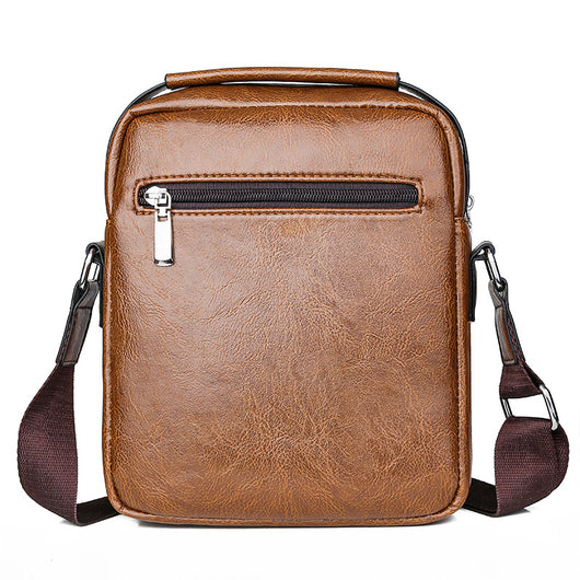 Bolso Mensajero Vertical de Cuero PU - Cartera Ejecutiva de Moda - Image 10