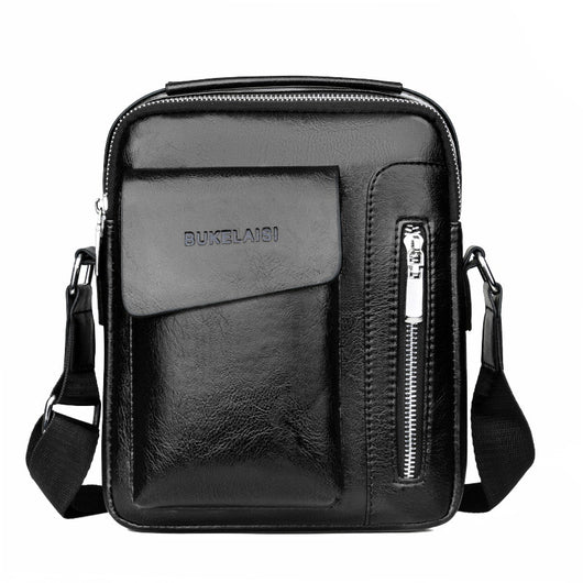 Bolso Mensajero Vertical de Cuero PU - Cartera Ejecutiva de Moda - Image 8