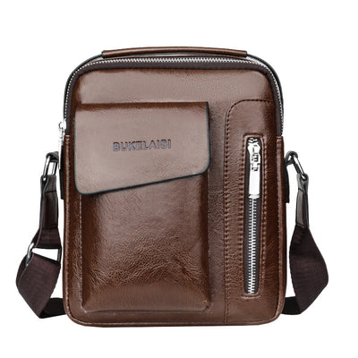 Bolso Mensajero Vertical de Cuero PU - Cartera Ejecutiva de Moda - Image 7