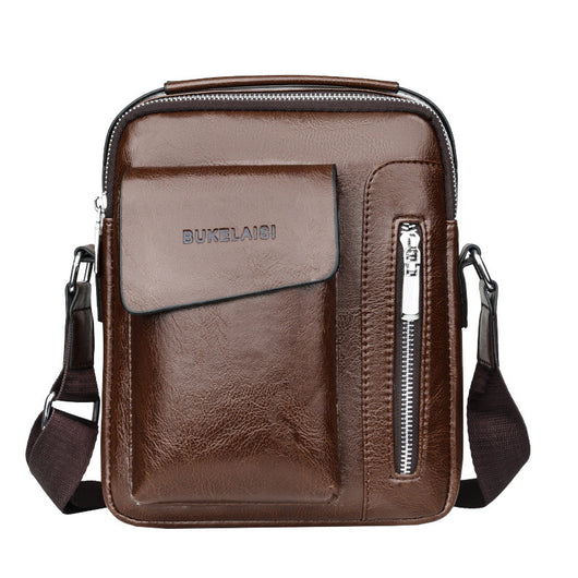 Bolso Mensajero Vertical de Cuero PU - Cartera Ejecutiva de Moda - Image 7