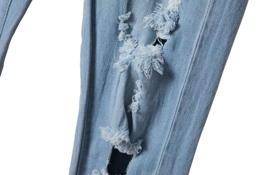 Pantalones Vaqueros Rotos Mujer Talla Grande Estilo Europeo Americano - Image 12