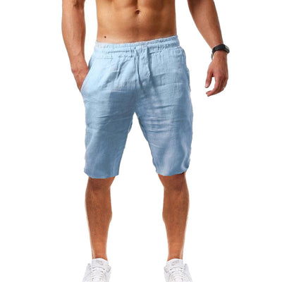 Shorts Deportivos de Algodón y Lino para Hombre - Cómodos y Transpirables - Image 13