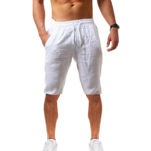Shorts Deportivos de Algodón y Lino para Hombre - Cómodos y Transpirables - Image 11