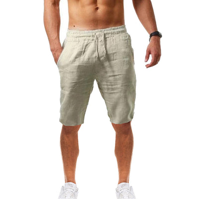 Shorts Deportivos de Algodón y Lino para Hombre - Cómodos y Transpirables - Image 4