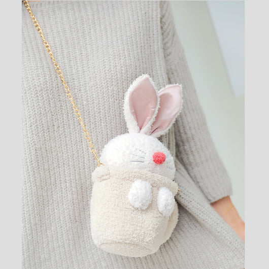 Bolsa Mensajera Conejo Peluche en Taza - Image 10