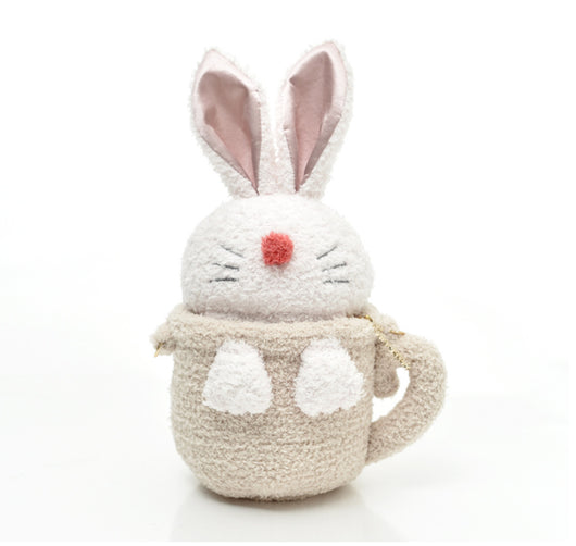 Bolsa Mensajera Conejo Peluche en Taza