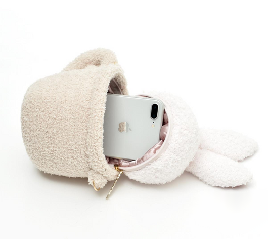 Bolsa Mensajera Conejo Peluche en Taza - Image 5