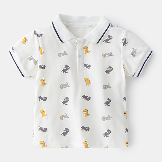 Playera de Verano para Niño con Diseño Cartoon - Manga Corta Cómoda - Image 4