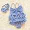 Traje de Baño Infantil Estilo Náutico de Una Pieza
