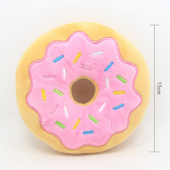 Juguete Peluche Donut 15cm Serie Navidad con Sonido para Perros