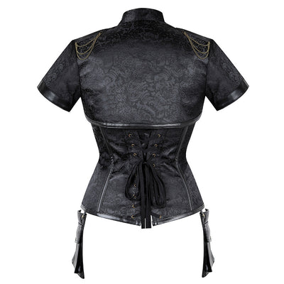 Corset Steampunk Sexy con Chal - Top Punk Gótico para Mujer - Image 3