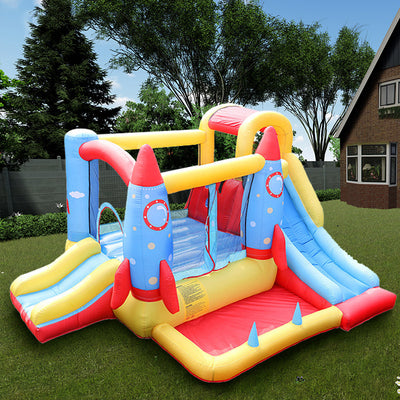 Castillo Inflable Gigante con Trampolín para Niños