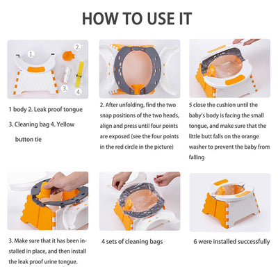 Asiento Reductor Portátil para Entrenamiento de Baño Infantil - Image 17