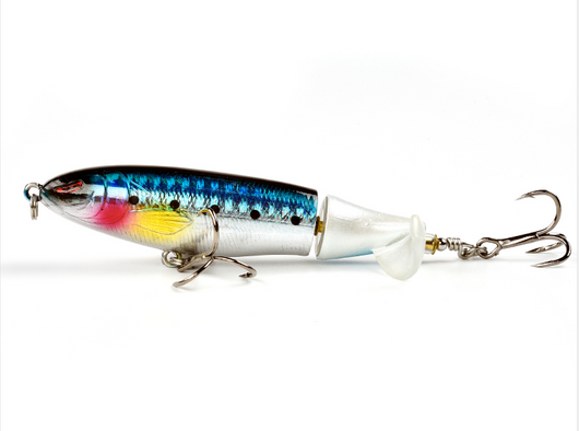 Señuelo de Pesca Artificial con Hélice - Atractor Realista Negro - Image 6