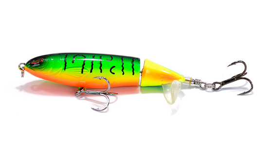 Señuelo de Pesca Artificial con Hélice - Atractor Realista Negro - Image 2