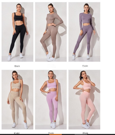 Leggings Deportivos Cintura Alta con Soporte - Conjunto Completo para Correr - Image 14