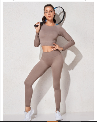 Leggings Deportivos Cintura Alta con Soporte - Conjunto Completo para Correr - Image 15