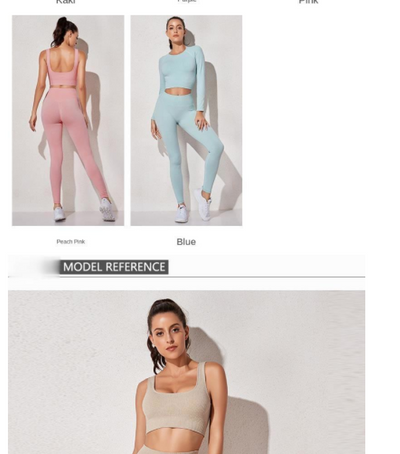 Leggings Deportivos Cintura Alta con Soporte - Conjunto Completo para Correr - Image 13