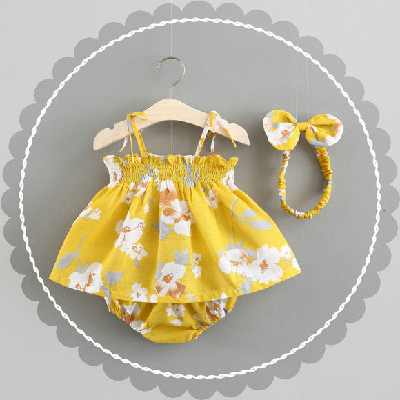 Vestido Princesa Coreano de Verano para Bebé - Conjunto Falda Elegante